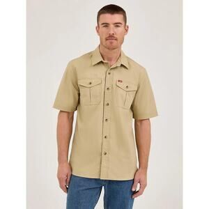 Wrangler Mens Short Sleeve Hero Twill Shirt NWT Size Large